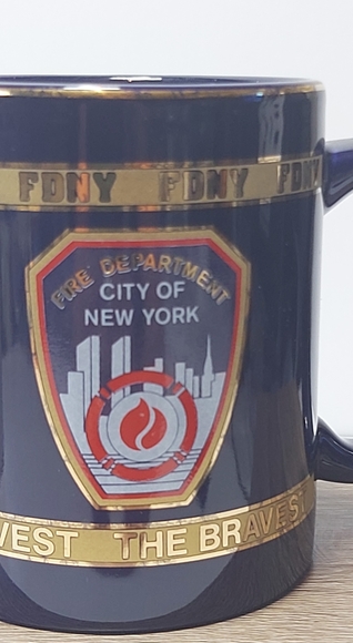 FDNY "the bravest 12oz coffee mug - Picture 2 of 3